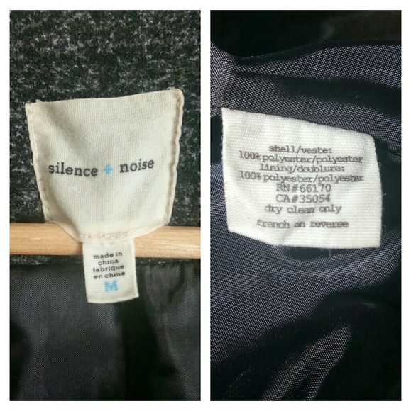 Silence + Noise Black Gray Tweed Jacket/Bl… - Picture 7 of 8